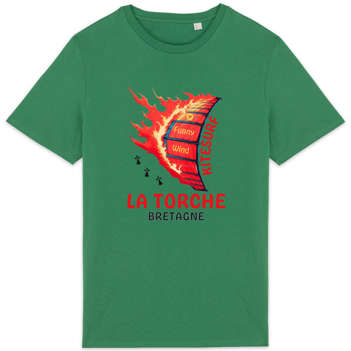 T-shirt Kitesurf La Torche en feu - face_0