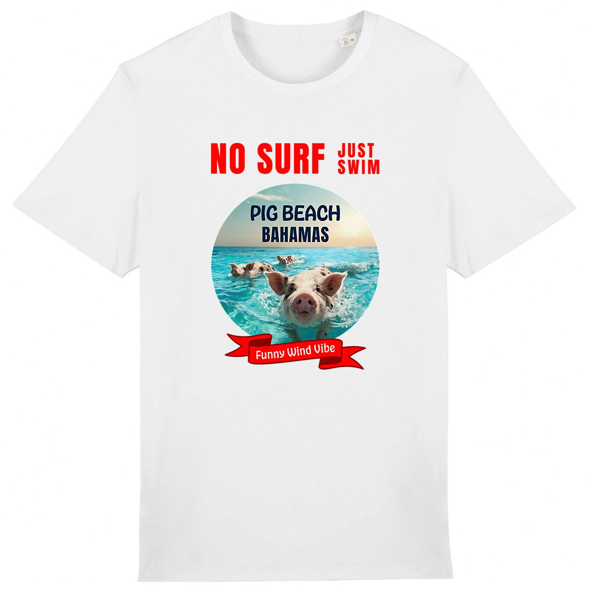 T-shirt épais No surf Pig beach - face_0