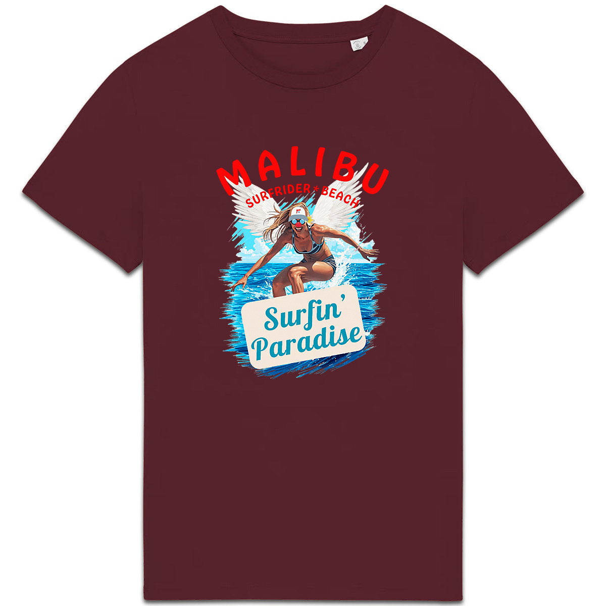 T-shirt surf Malibu - face_4