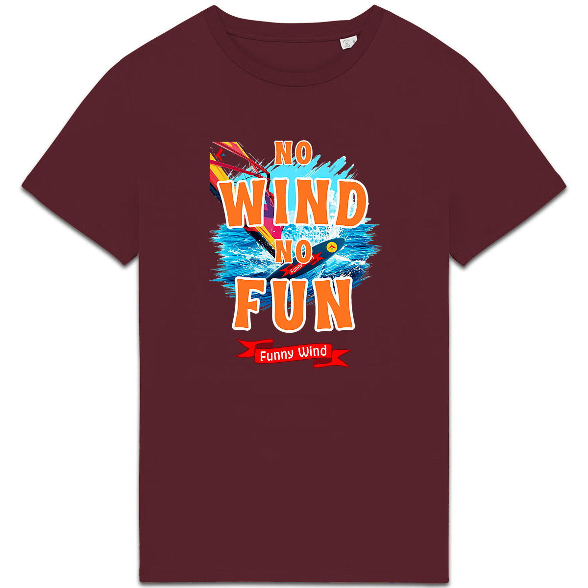 T-shirt épais No wind no fun - face_4