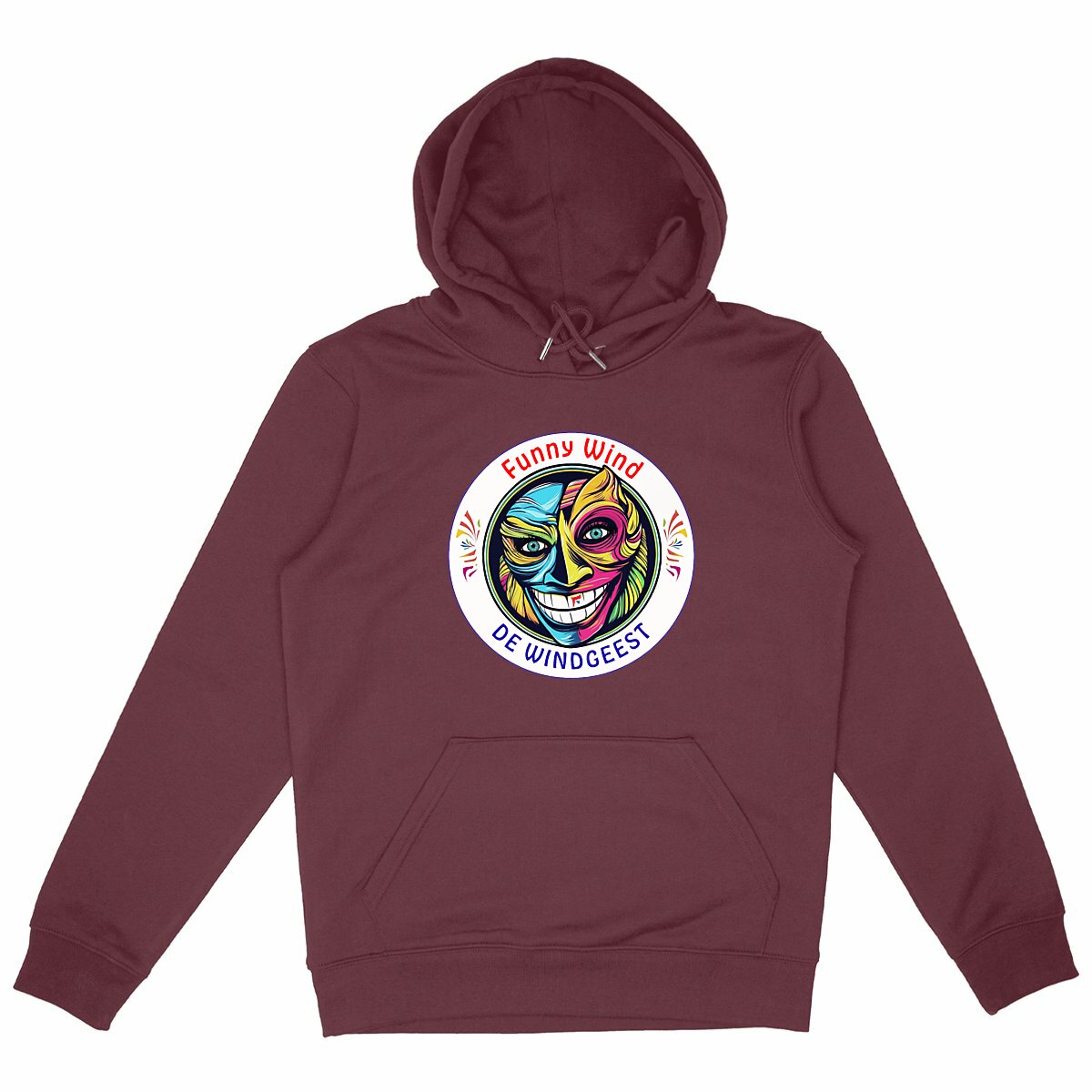 Hoodie épais Funny Wind NL - face_bordeaux