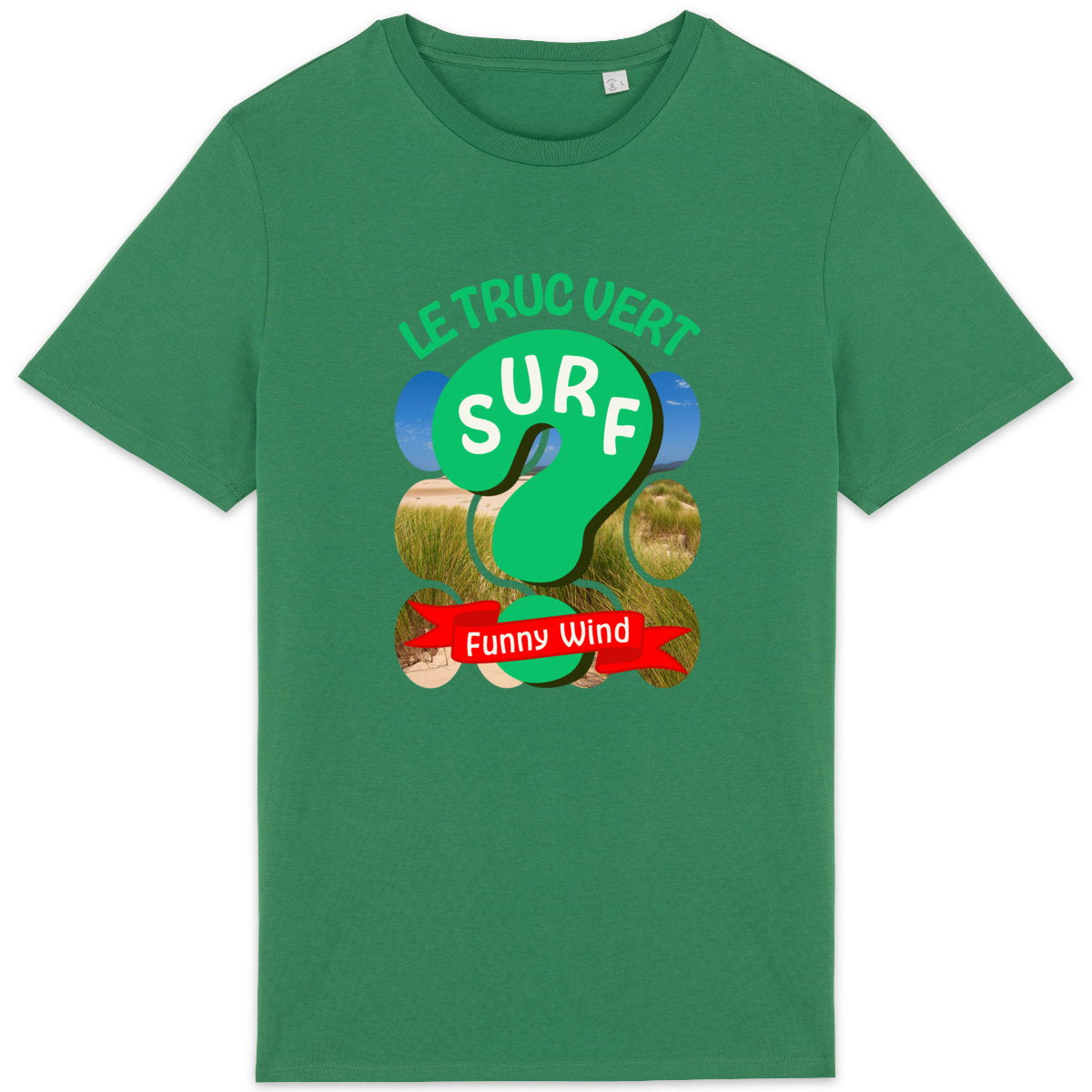 T-shirt Le Truc vert surf - face_0