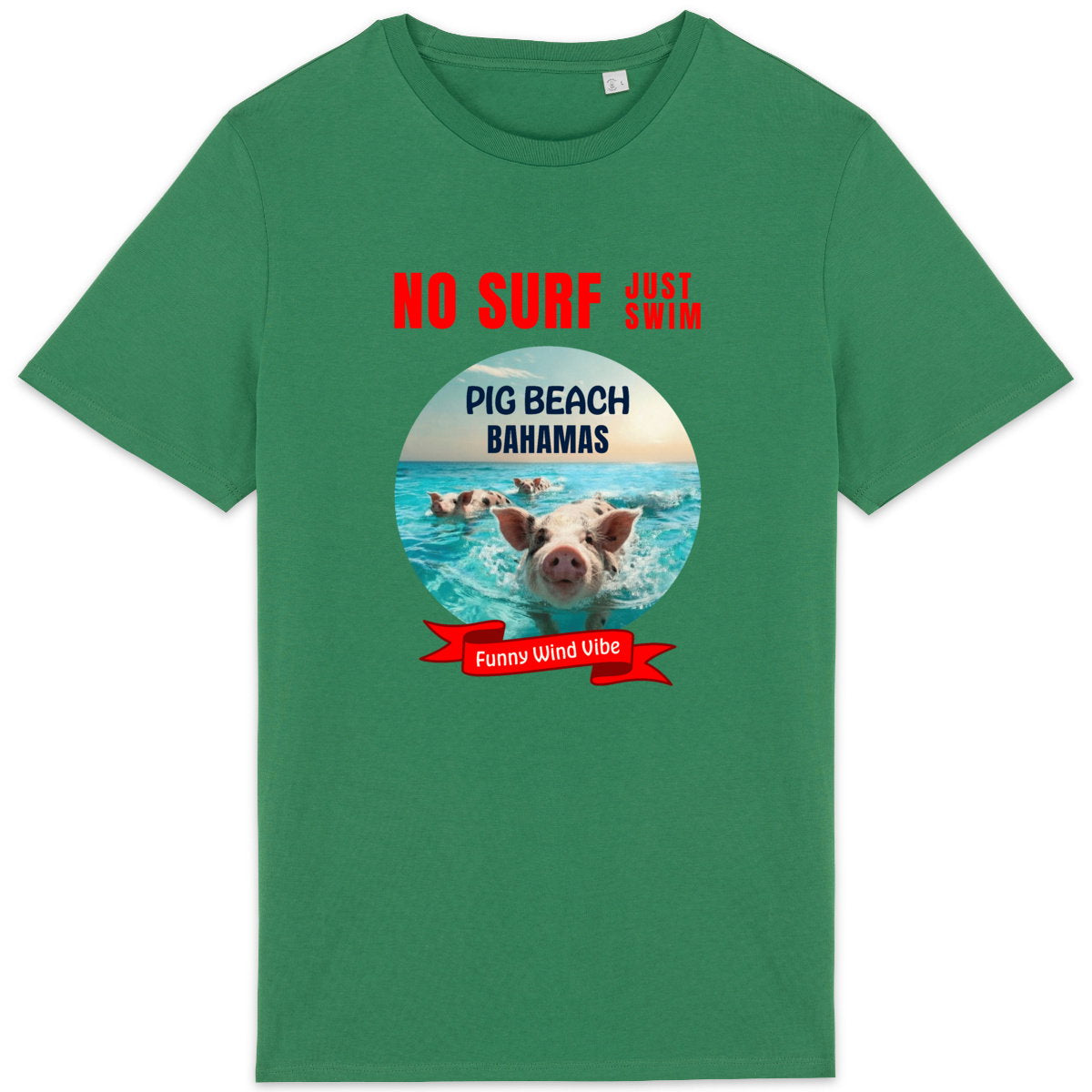 T-shirt No surf Pig beach - face_0