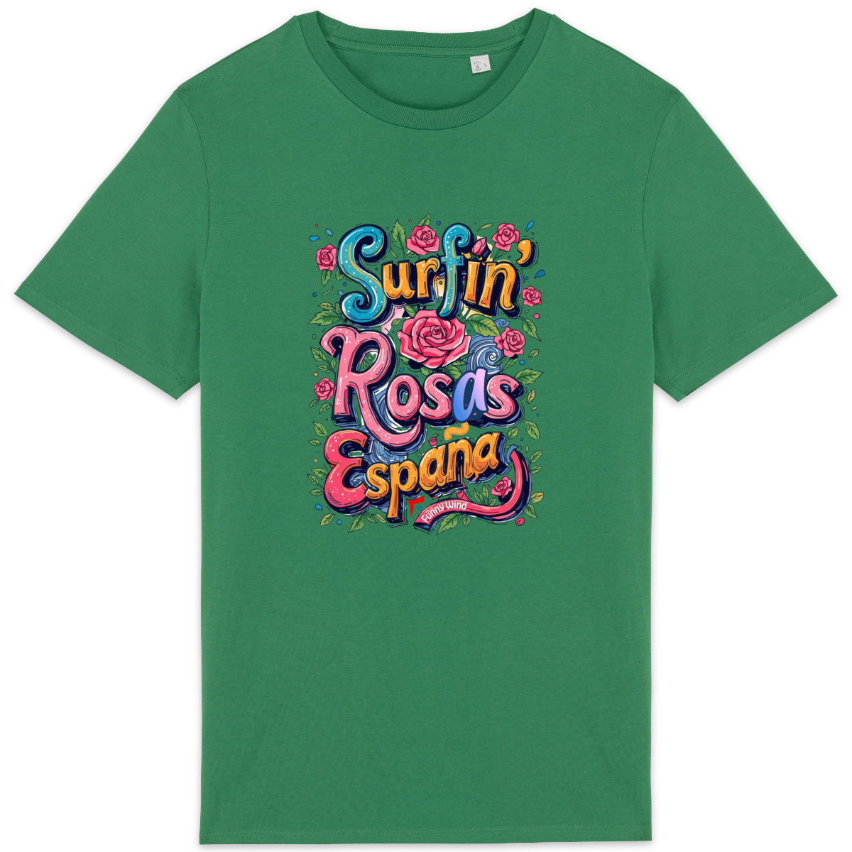 T-shirt Surfin' Rosas - face_0