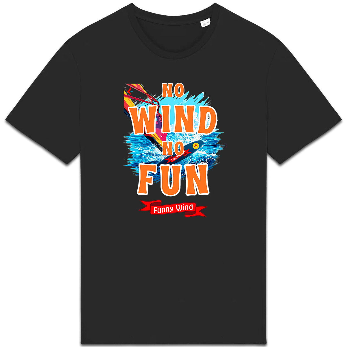 T-shirt épais No wind no fun - face_1