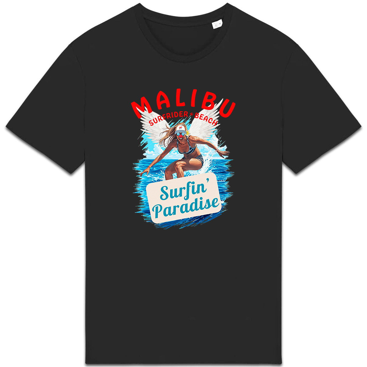 T-shirt surf Malibu - face_1