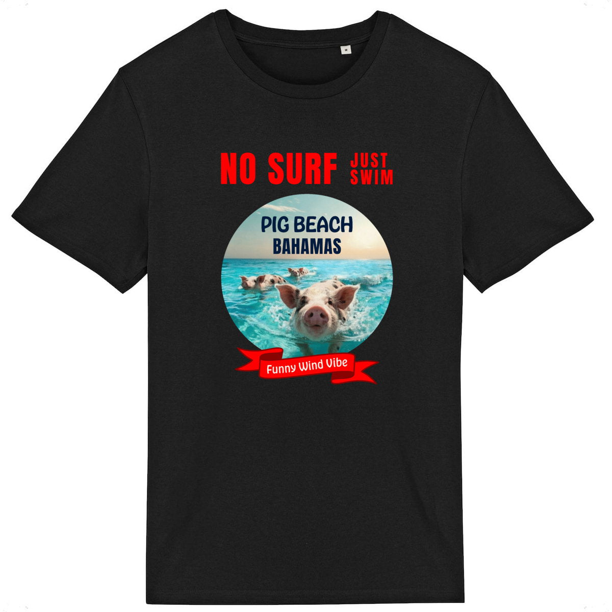 T-shirt No surf Pig beach - face_2
