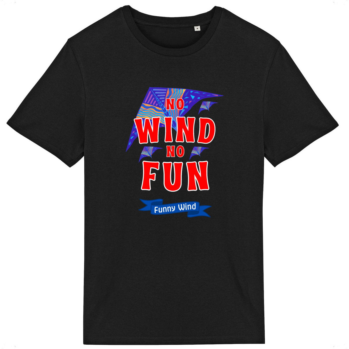 T-shirt No wind no fun Kites - face_2