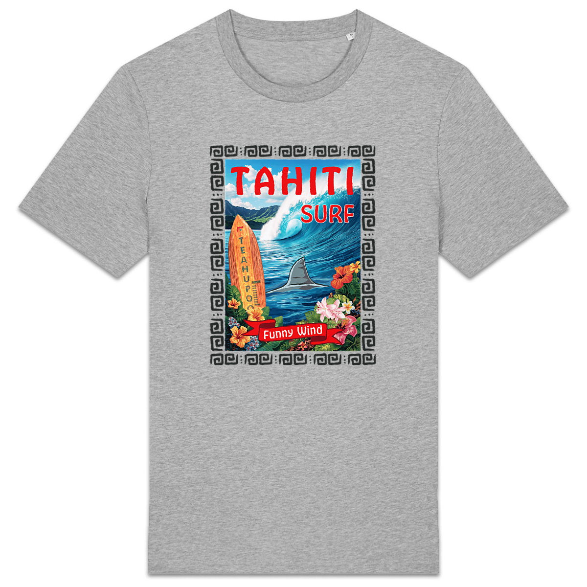 T-shirt épais surf Tahiti - face_2