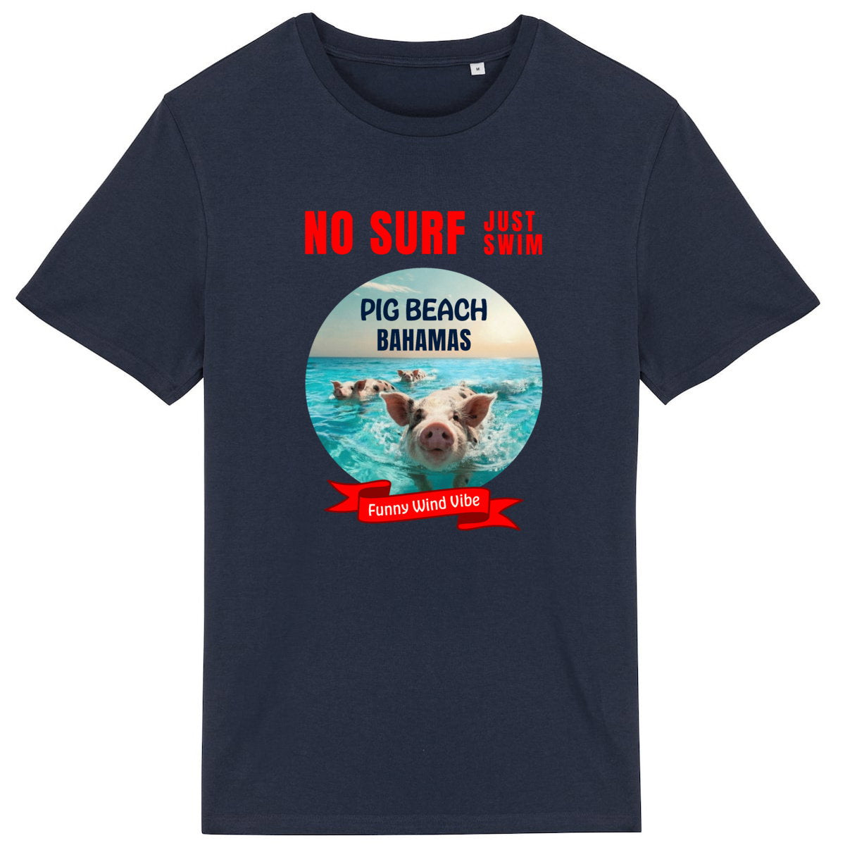 T-shirt No surf Pig beach - face_3