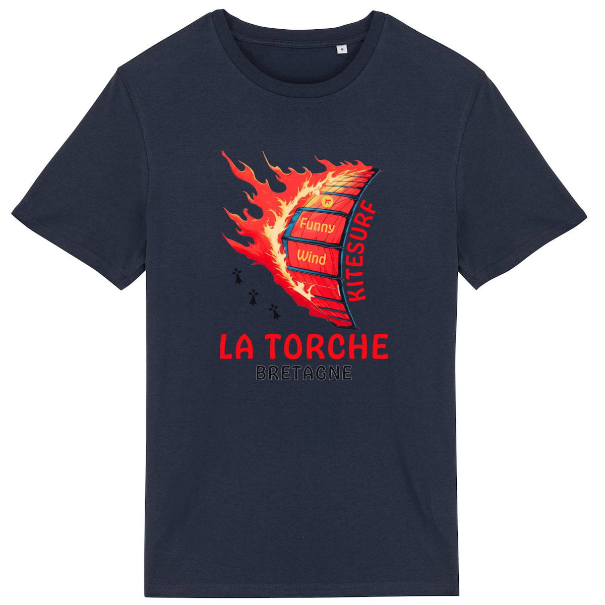 T-shirt Kitesurf La Torche en feu - face_3