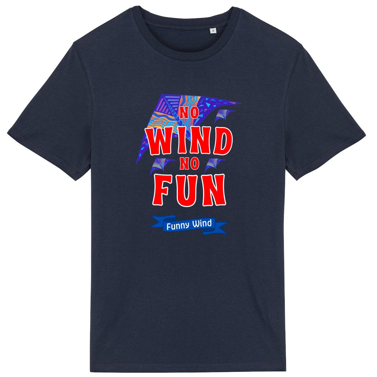 T-shirt No wind no fun Kites - face_3