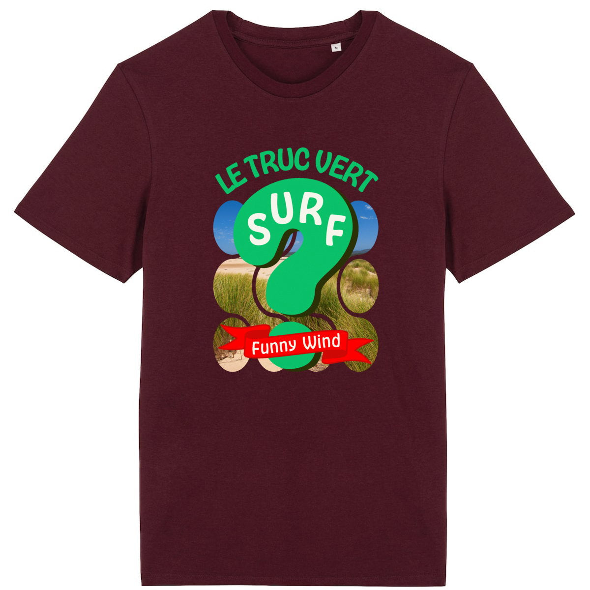 T-shirt Le Truc vert surf - face_4