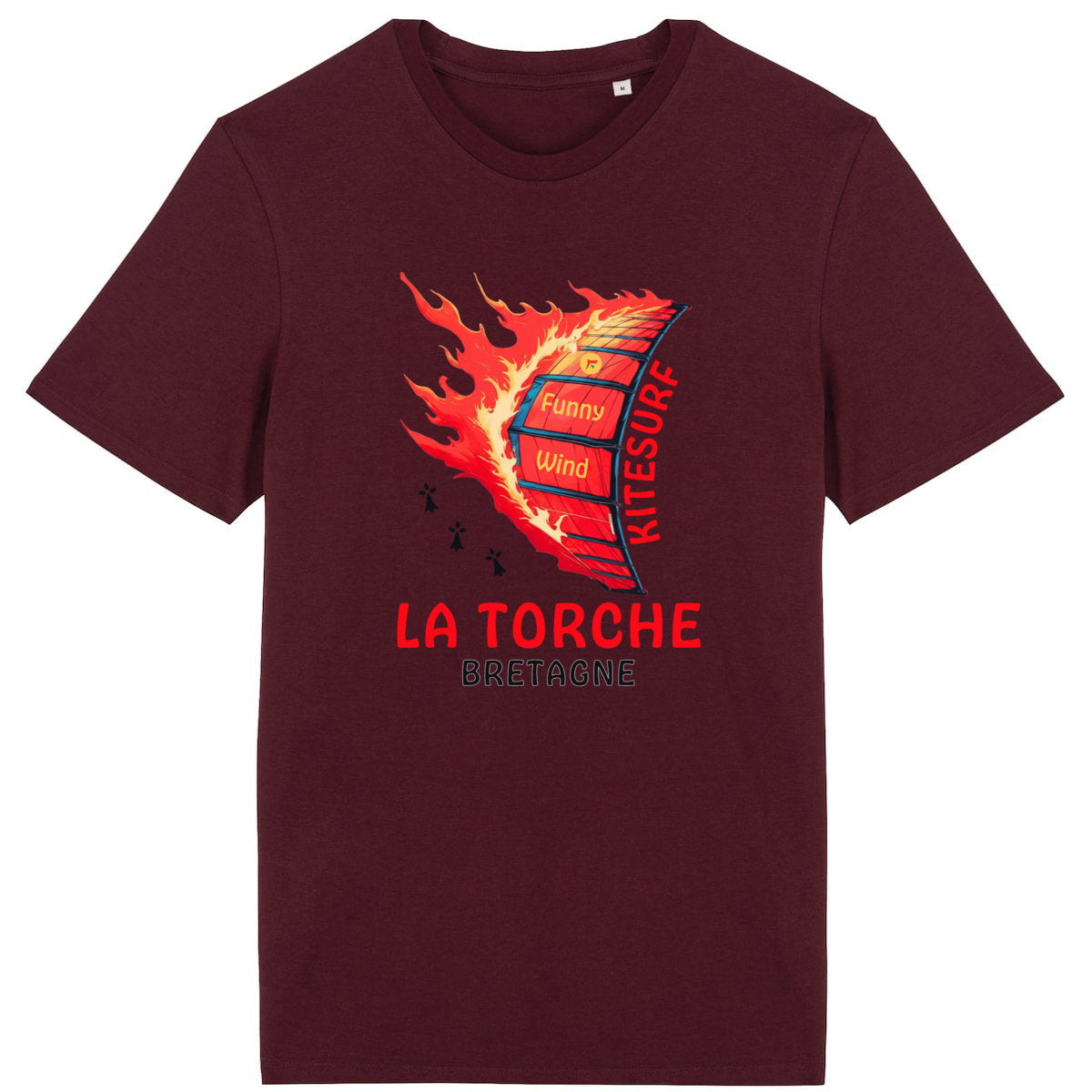 T-shirt Kitesurf La Torche en feu - face_4