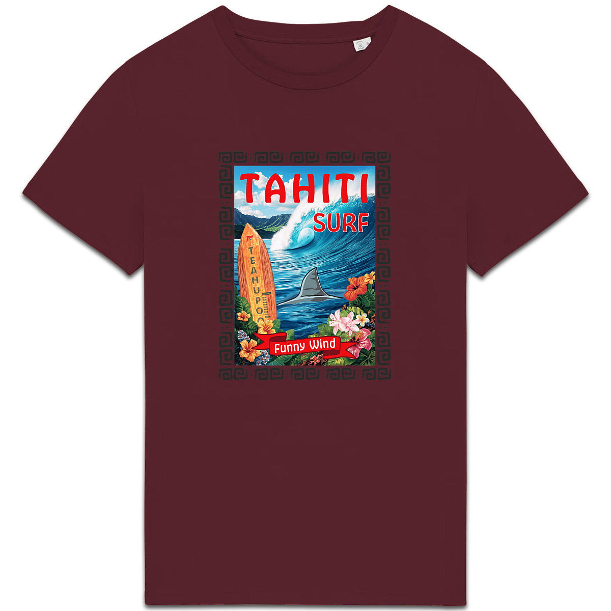 T-shirt épais surf Tahiti - face_4