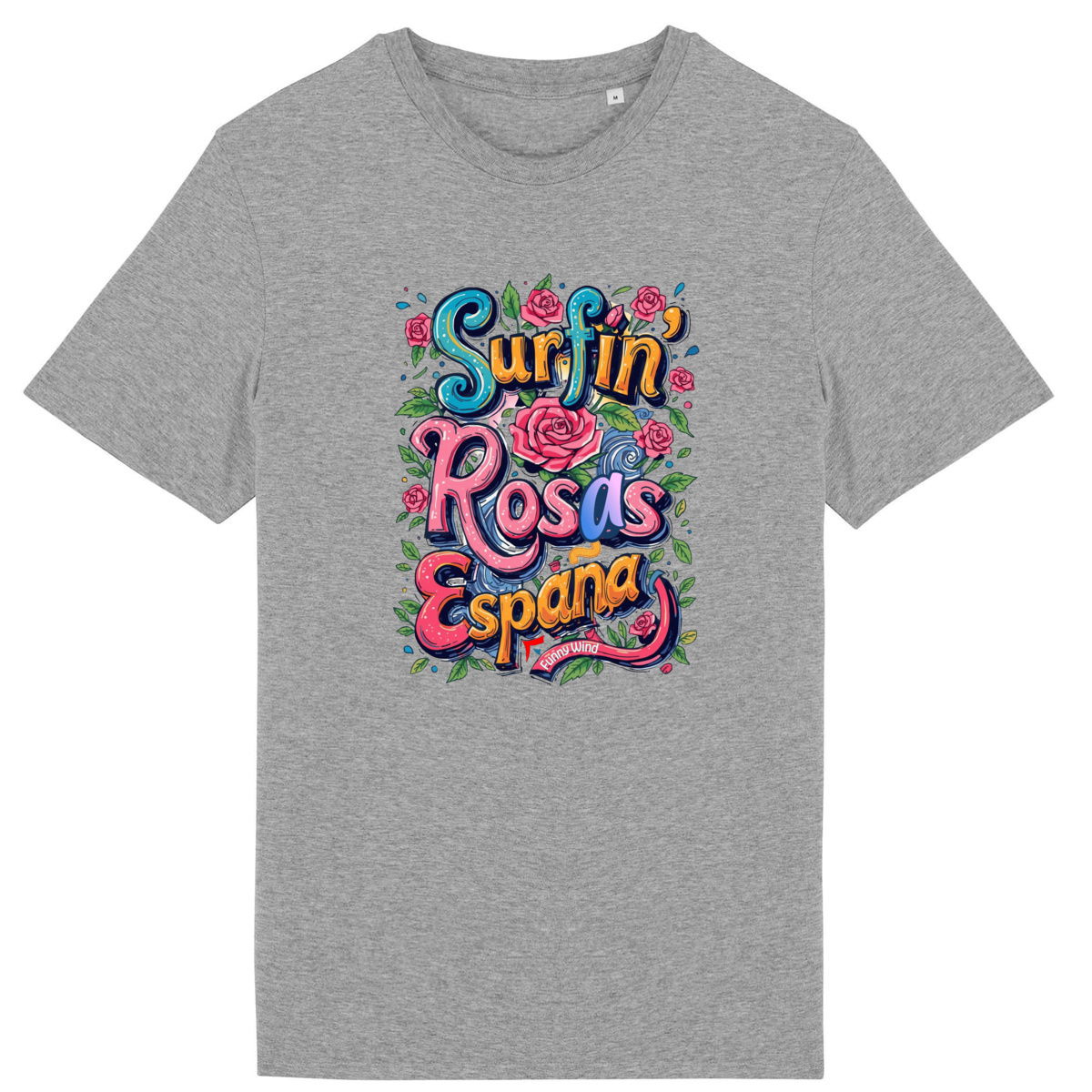 T-shirt Surfin' Rosas - face_5