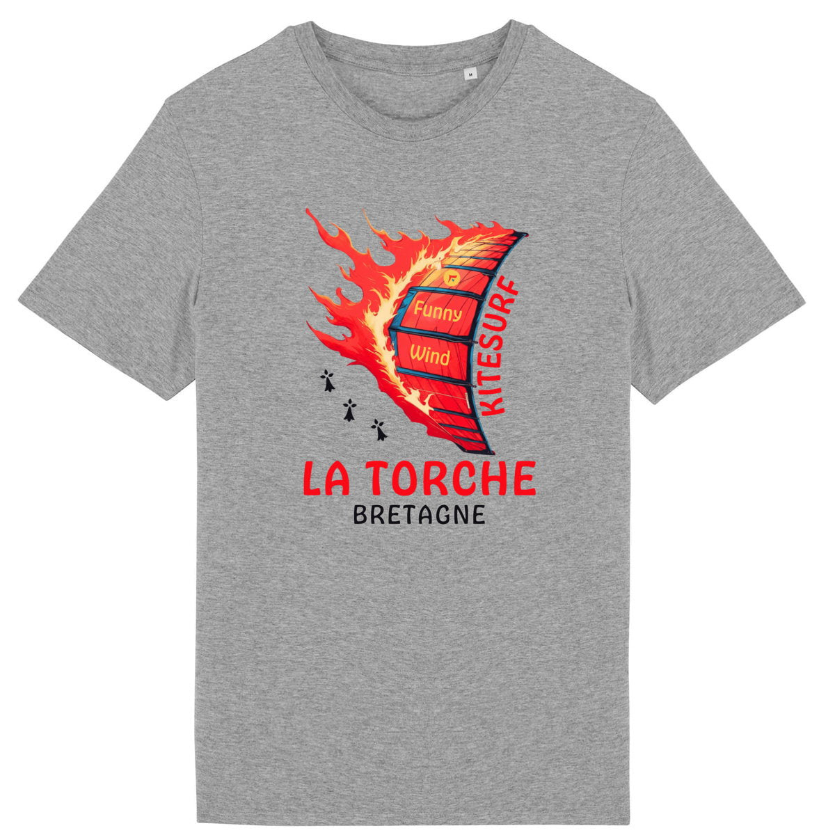 T-shirt Kitesurf La Torche en feu - face_5