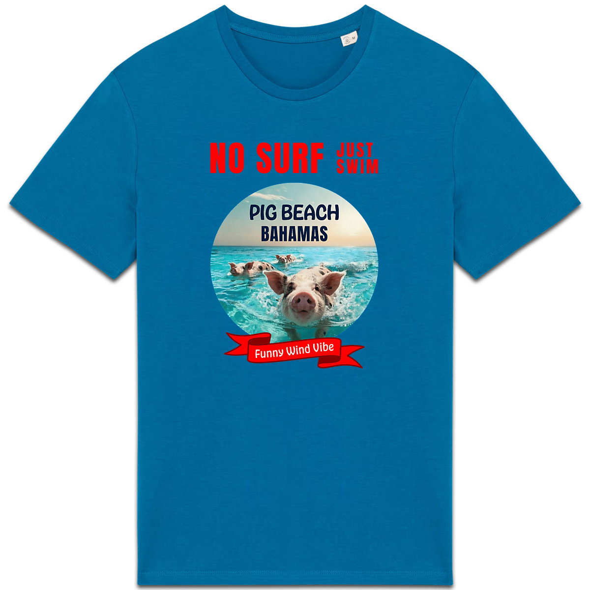 T-shirt épais No surf Pig beach - face_5