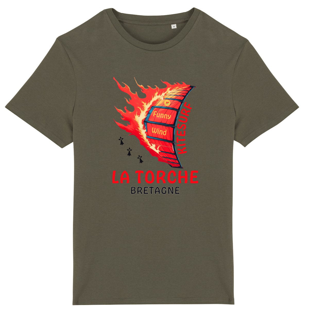 T-shirt Kitesurf La Torche en feu - face_6