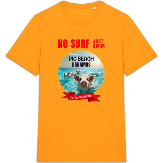 T-shirt épais No surf Pig beach - face_7