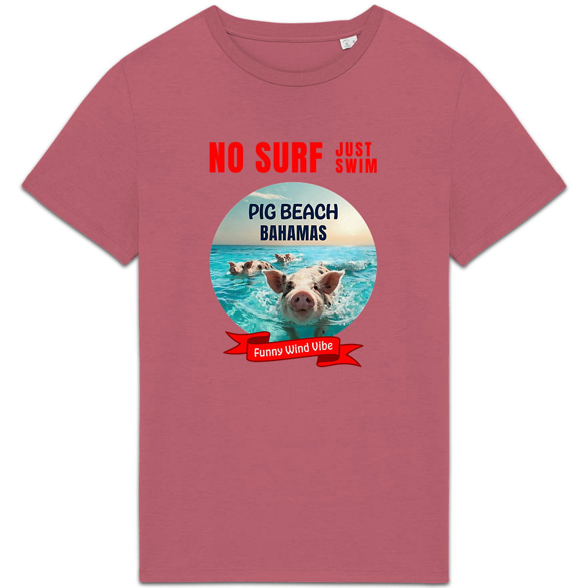 T-shirt épais No surf Pig beach - face_8
