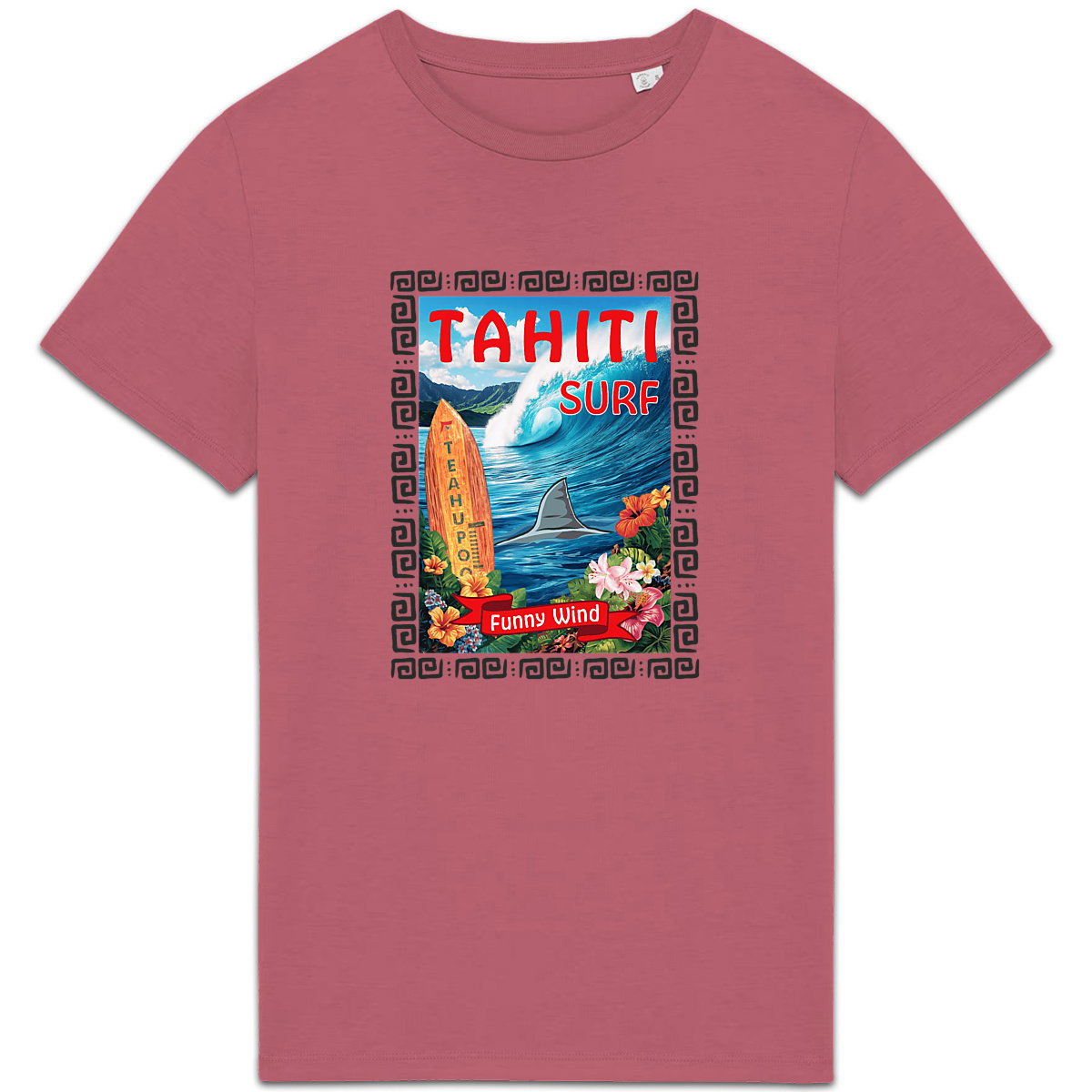 T-shirt épais surf Tahiti - face_8