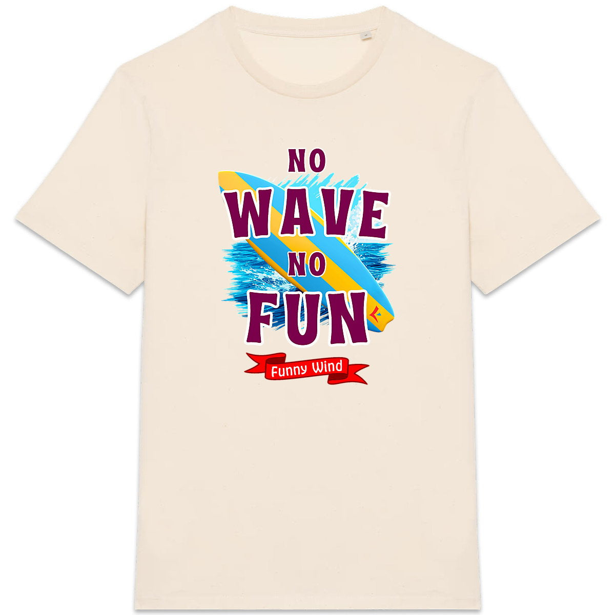 T-shirt épais No wave no fun - face_9