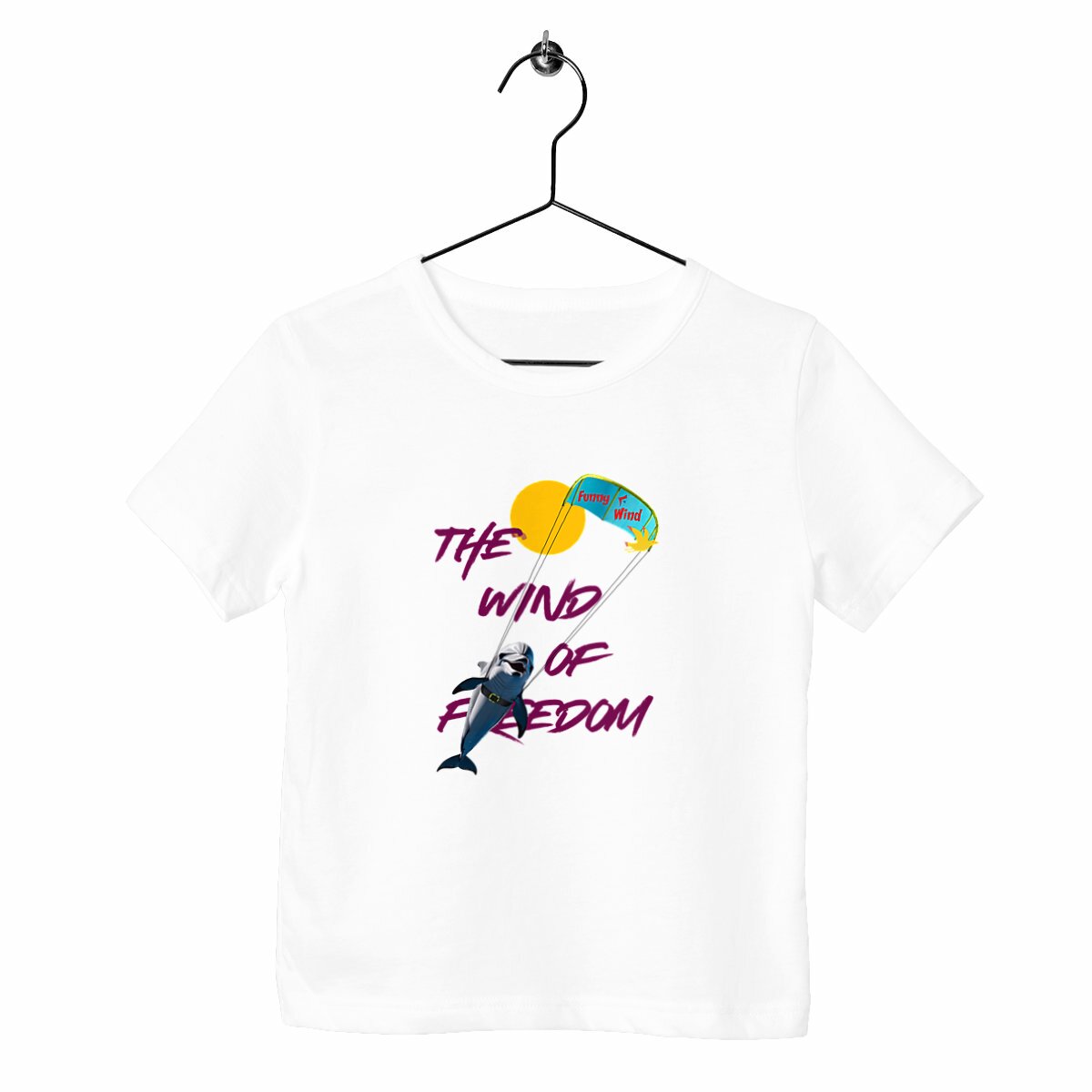 T-shirt enfant Wind of freedom - face_blanc