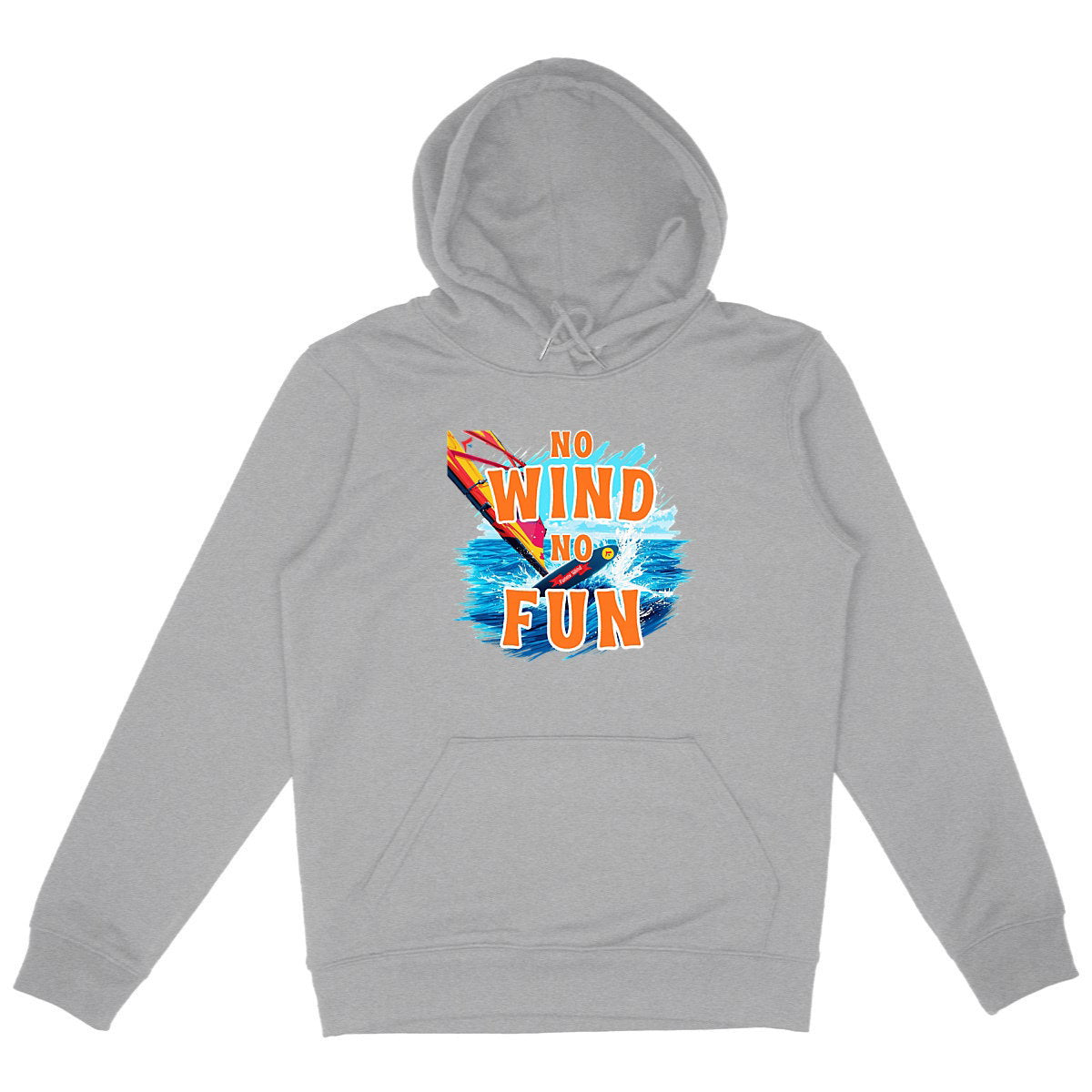 Hoodie épais No wind no fun ws - face_gris