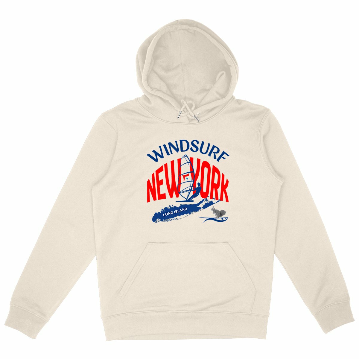 Hoodie épais Windsurf New-York - face_ivoire
