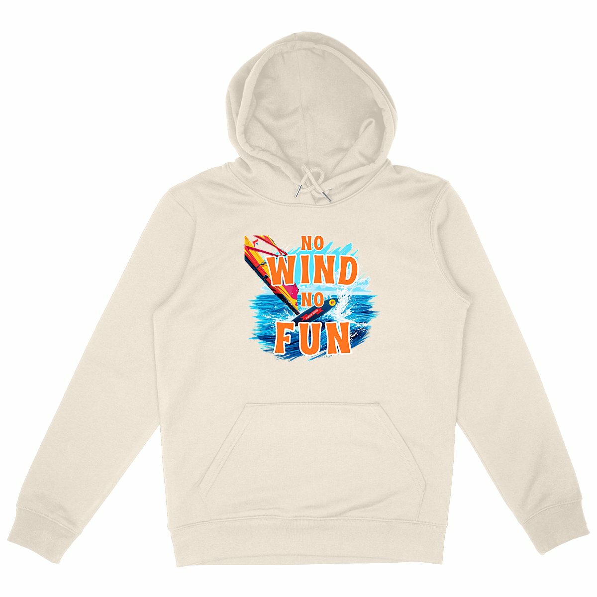Hoodie épais No wind no fun ws - face_ivoire