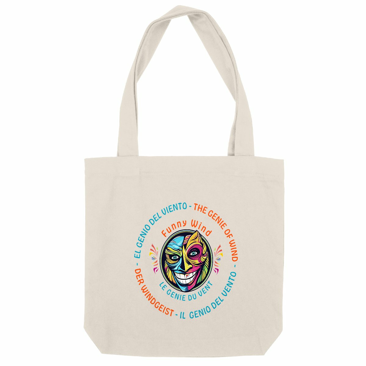 Tote bag Funny Wind le génie du vent - face_naturel