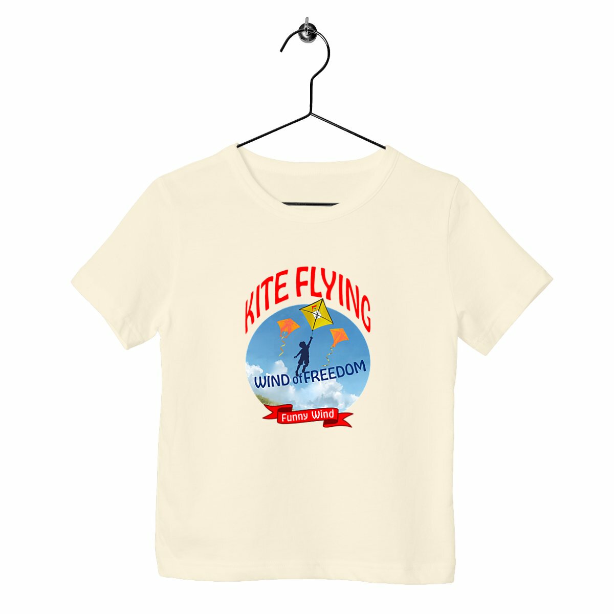 T-shirt Kite flying enfant - face_naturel